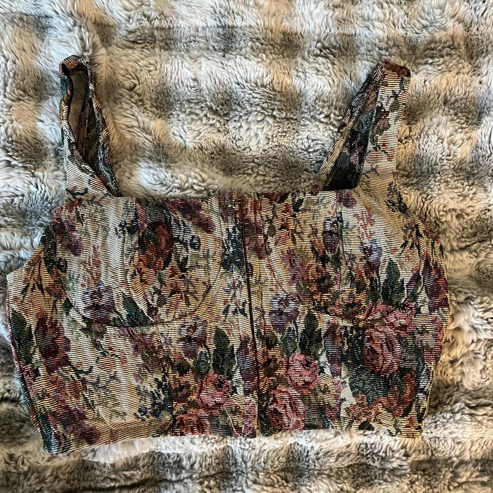 Wild Fable Floral Crop Top - Multicolor